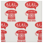 Moshi Moshi Japanisches Sprachtelefon Stoff (Muster)
