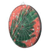 Mosiac Abstrakt Palm Blätter Terrazzo Muster Dartscheibe (Vorderseite rechts)