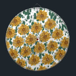 Mosiac Abstrakt Sunflowers Terrazzo Muster Dartscheibe<br><div class="desc">Entworfen von Dream Big Digital Design</div>