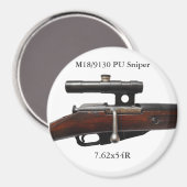 Mosin Nagant Sniper ww2-Magnet Magnet (Vorderseite/Rückseite)