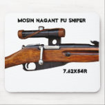 Mosin Nagant ww2 Scharfschütze-Mausunterlage! Mousepad<br><div class="desc">Sowjetische PU-Scharfschütze-Mausunterlage</div>