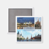 MOSKAU005, Russland, Europa, Kühlschrank, Magnet (Vorderseite/Rückseite)