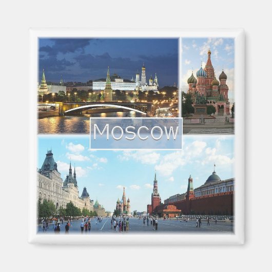 MOSKAU005, Russland, Europa, Kühlschrank, Magnet (Vorne)