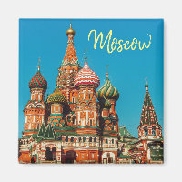 Moskau City St Basil's Cathedral Landschaftsmagnet