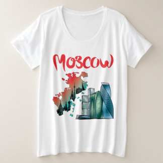 Moskau Große Größe T-Shirt