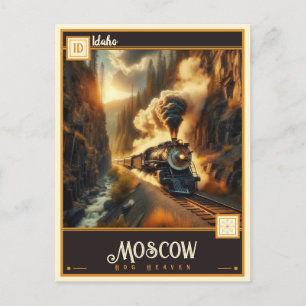 Moskau, Idaho   VINTAG Postkarte