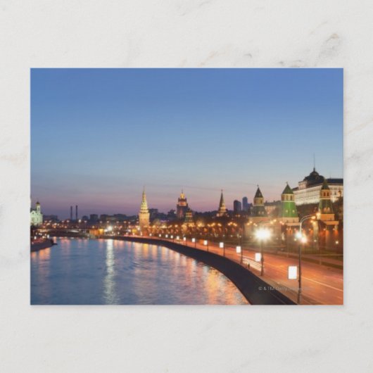 Moskau in der Dusk Postkarte (Vorderseite)
