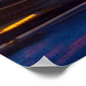 Moskau in der Nacht Poster (Ecke)