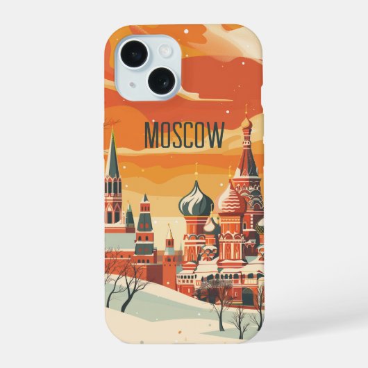 Moskau iPhone 15 Hülle (Rückseite)