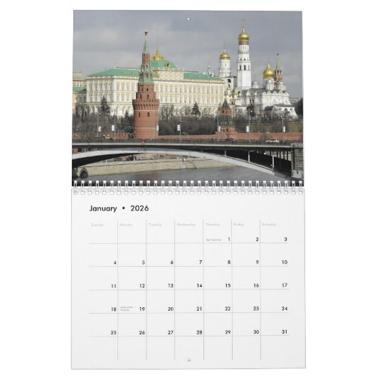 Moskau Kalender (Jan 2026)