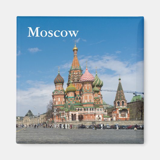 Moskau, Kathedrale Saint-Basil Magnet (Vorne)