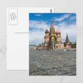 Moskau, Kathedrale Saint-Basil Postkarte (Vorne/Hinten)