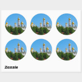 Moskau Kreml Round Sticker (Blatt)