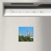 Moskau Kreml Square Magnet (In Situ (Geschirrspüler))