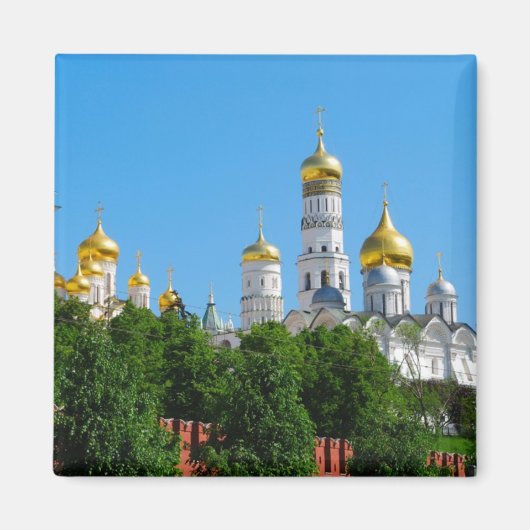 Moskau Kreml Square Magnet (Vorne)