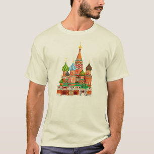 Moskau Kremlin Heilige Basilika Kathedrale roter P T-Shirt