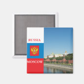 Moskau Kremlin Magnet (Vorderseite/Rückseite)