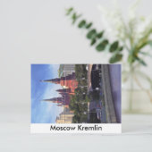 Moskau Kremlin Postkarte (Stehend Vorderseite)