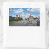 Moskau Kremlin Rechteckiger Aufkleber (Tasche)