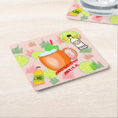 Moskau-Maultier-Cocktail Rechteckiger Pappuntersetzer (angewinkelt)