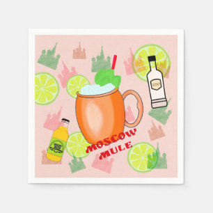 Moskau-Maultier-Cocktail Serviette