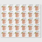 Moskau-Maultier-Kupfer-Tassen-niedrig Geschenkpapier (Flach)