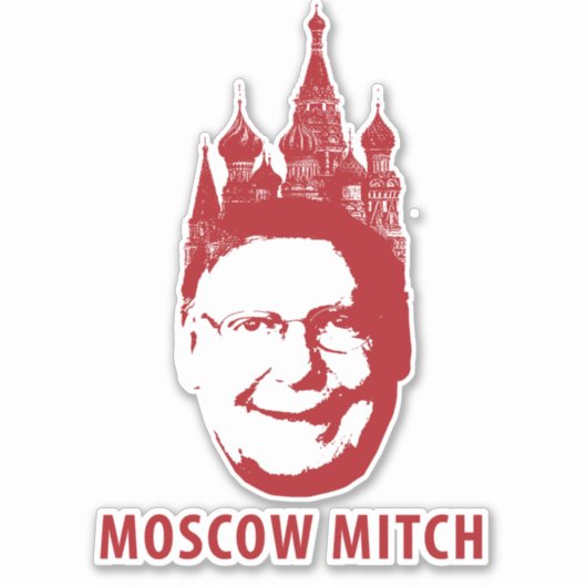 Moskau Mitch Aufkleber (Vorderseite)
