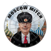 Moskau Mitch McConnell in russischer Sprache Dartscheibe (vorne)