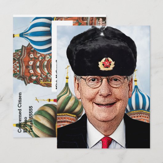 Moskau Mitch McConnell Postkarte (Vorne/Hinten)