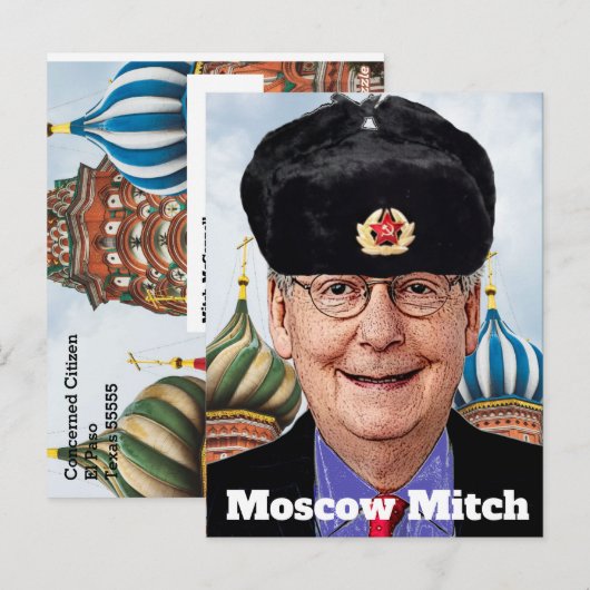 Moskau Mitch McConnell Postkarte (Vorne/Hinten)