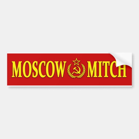 Moskau Mitch mit Wappen Autoaufkleber (Vorne)