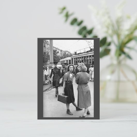 Moskau Mitte. 50er Postkarte (Stehend Vorderseite)