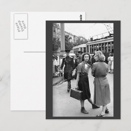 Moskau Mitte. 50er Postkarte (Vorne/Hinten)