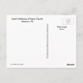 Moskau PA Postcard-Saint Catherine, Kirche Siena Postkarte (Rückseite)