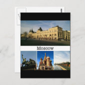 Moskau, Postkarte (Vorne/Hinten)