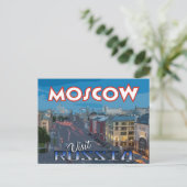 Moskau, Postkarte von Serie Besuch Russland (Stehend Vorderseite)
