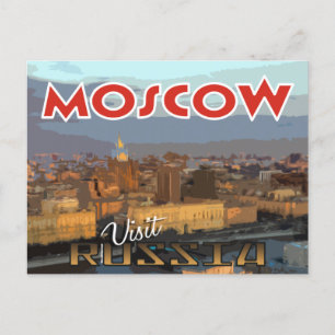 Moskau, Postkarte von Serie Besuch Russland