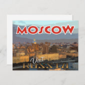 Moskau, Postkarte von Serie Besuch Russland (Vorne/Hinten)