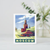 Moskau, Roter Platz, Russland, Vintag, reisen UdSS Postkarte (Stehend Vorderseite)