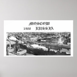 Moskau, Russland, 1900 Poster