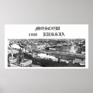 Moskau, Russland, 1900 Poster