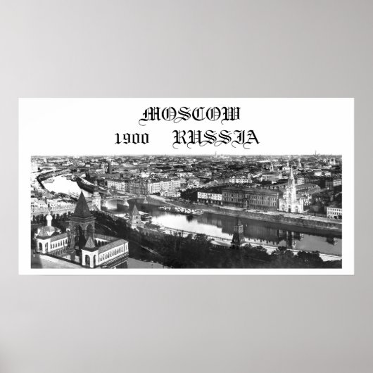 Moskau, Russland, 1900 Poster (Vorne)