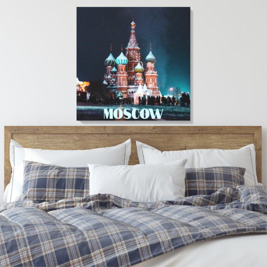Moskau Russland Basilische Kathedrale Leinwanddruck (Insitu (Schlafzimmer))