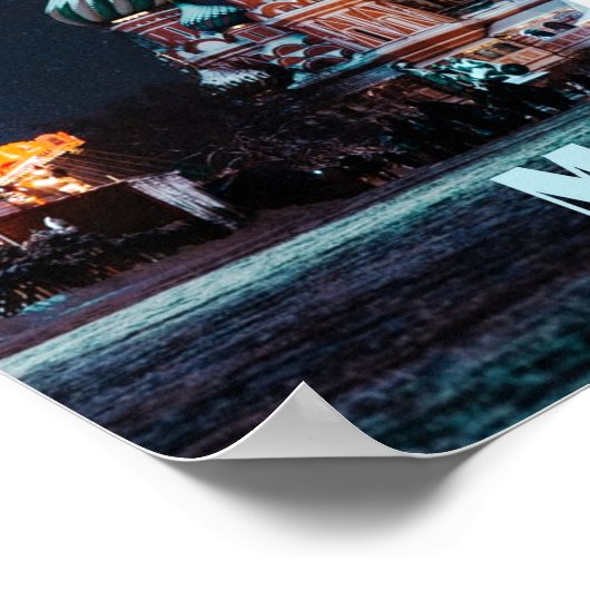 Moskau Russland Basilische Kathedrale Poster (Ecke)