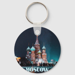 Moskau Russland Basilische Kathedrale Schlüsselanhänger