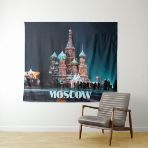 Moskau Russland Basilische Kathedrale Wandteppich