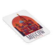 Moskau Russland Kreml Skyline Magnet (Rechte Seite)