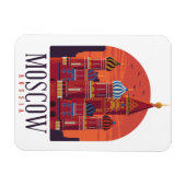 Moskau Russland Kreml Skyline Magnet (Horizontal)