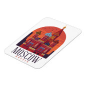 Moskau Russland Kreml Skyline Magnet (Linke Seite)