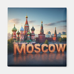 🧲 Moskau Russland Reise Erinnerung 🇷🇺 Magnet